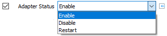 Adapter-Status Menü